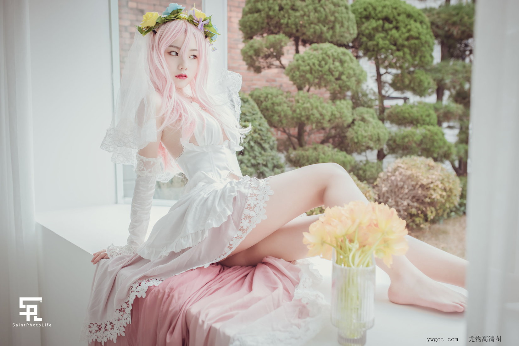 ˿Ů  [ϺsaintPhotoLifeд] CosplaVol.2/41P una s Yuna Ա  ˽ P.1 