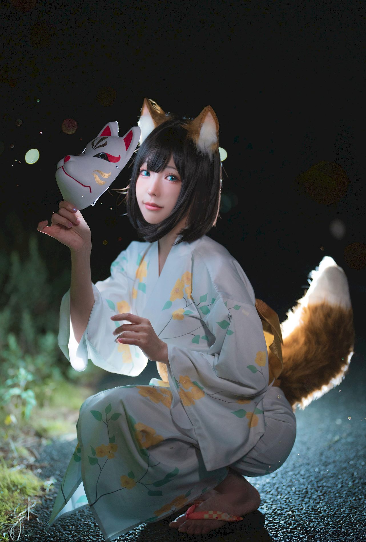 (ElyEE) coserӰ Ely_eee Dongitsune Yukata ߾ϸͼ ԡº ģ P.4